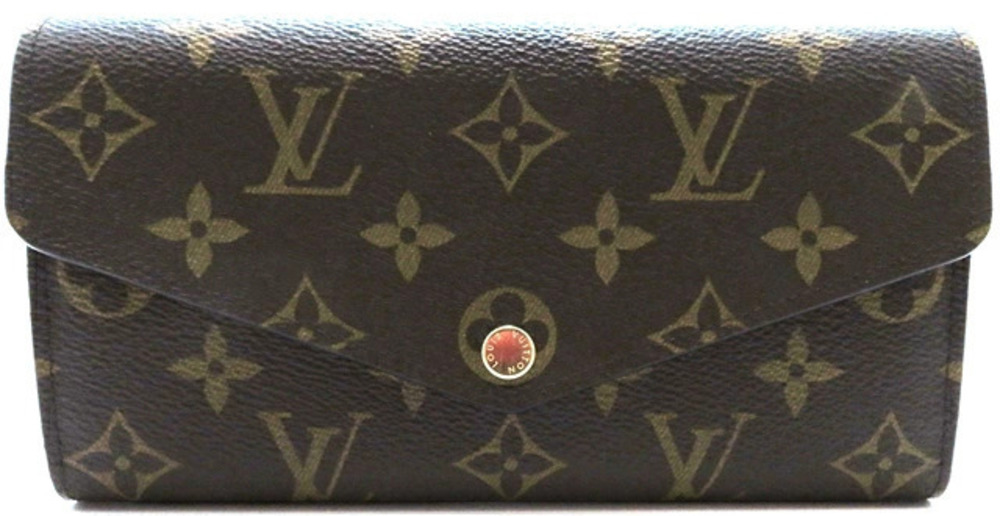 LOUIS VUITTON Portefeuille Sarah Long Wallet Monogram Rose Pink Ballerine